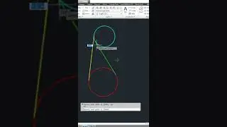 AutoCad #12 Tips - Draw Line Tangent between two Circle 