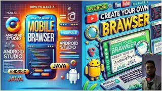 How to make a mobile browser android studio java | the cracker