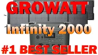 GROWATT Infinity 2000 Solar Generator: 2048Wh Portable Power Station 400W Solar Panel (B0D3TTQY5Y)