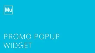 Adobe Muse Promo Popup Widget