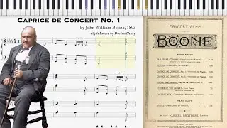 Caprice de Concert No. 1 by Blind Boone (1893, piano solo)