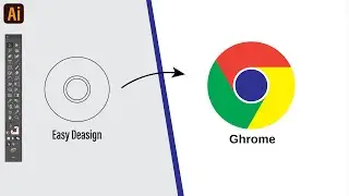 How to Make Google Chrome Logo in Adobe Illustrator | Illustrator tutorial