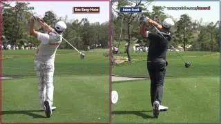 [1080p HD] Adam Scott vs Bae Sang-Moon 2012 Driver Golf Swing (1)_European Tour
