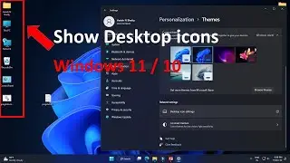 how to Show desktop icons on windows 11 or Windows 10 | how to Add desktop icons on windows 11