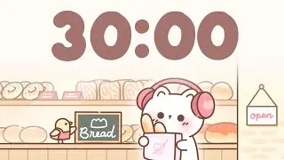 30 Minute Timer 🐱 Study Timer for Classroom Focus
