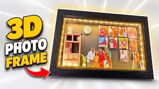 How to Make a 3D Photo Frame with Cardboard | Easy DIY Photo Frame at Home