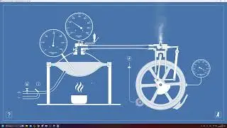 запуск и остановка парового двигателя | Steam engine simulitor