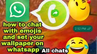 Add Emoji's.Text and Draw on Emojis 😁 in WhatsApp