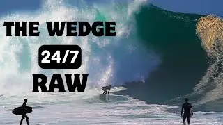 The Wedge RAW – Epic Surf Footage & Insane Waves | 24/7 Stream