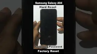 Samsung A04 Hard Reset Password pattern unlock Without Pc 