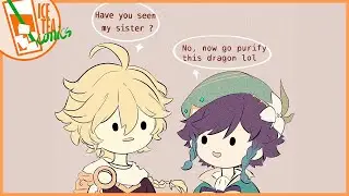 No One in Teyvat helps the Traveler - Genshin Impact Comic Dub | IceTeaComics