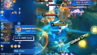 CHOU USERS THIS IS HOW YOU GET RESPECT FROM TOXIC TEAMMATES!! - Mobile Legends