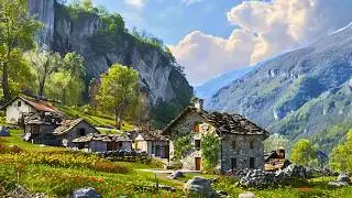SABBIONE, SWITZERLAND - THE MOST BEAUTIFUL PLACES IN THE WORLD - THE MOST BEAUTIFUL VILLAGES 4K HDR