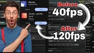 BGMI 120 FPS Unlock ka Asli Tarika | 40FPS se 120FPS | Shizuku + 90 FPS GFX Tool Trick