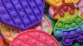 Rainbow🌈 Asmr🔥 No Talking 🔥Satisfying pop it🔥Popit🔥Tapping🔥Tingling🔥Fidget toy🔥Compilation