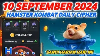 Sandi Harian Hamster Kombat Hari Ini 10 September | Hamster Kombat Daily Cipher Today Code