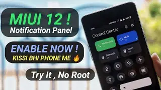 MIUI 12 Control Center ( iPhone jesa look sabhi android phone me ) no root 🔥😱