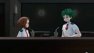 【MMD】The Legend of Korra with MHA Characters (burp animation)