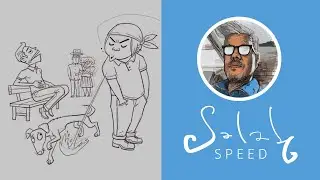 วาดลายเส้นการ์ตูน ภาพผู้ดีย่อมไม่บ้วนขากเสียงดัง (comic/speed)