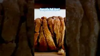 Pumpkin Pull-Apart Loaf - LINK IN DESCRIPTION #recipe #pumpkin #shorts #hack