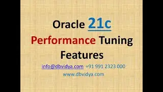Oracle 21c Performance Features |dbvidya