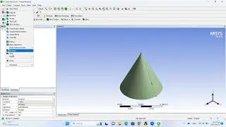 How to create solid cone and subtract from it using boolean orders in ansys