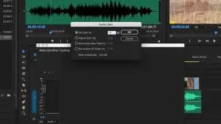 Premiere Pro CC 2017   Adjusting Audio Gain