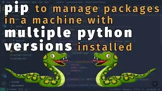 Managing pip packages in a machine with multiple python versions installed