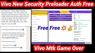 Vivo New Security Preloader Auth free by tfm tool | Vivo Mediatek game over | Vivo Auth free free