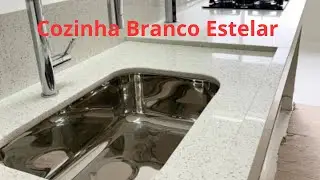 Vejam o Antes e o Depois de uma Cozinha em Quartzo Branco Estelar