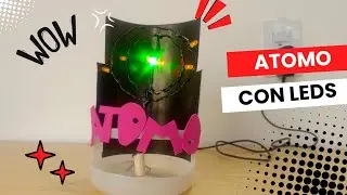 como hacer UN ATOMO CON BOMBILLOS LEDS super lindo te enseño paso a paso