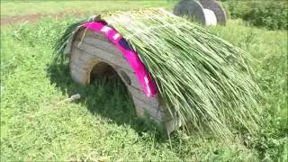 How to make reed and bulrush mats