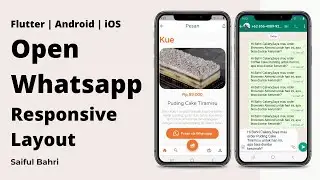 Flutter Responsive Layout | Open Whatsapp | Flutter Screen Util | Flutter Launch | Android | iOS
