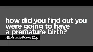 How did you find out you were going to have a premature birth?
