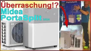 Midea PortaSplit 2024 - Unboxing Aufbau Review Test - Mobile Split Klimaanlage ohne Abluftschlauch