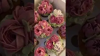 Создание капкейков с кремовыми цветами 🌸