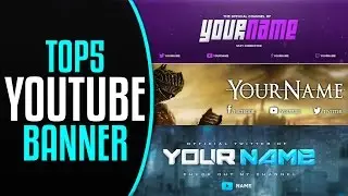 Top10Free Youtube Banner Templates (Photoshop cs6 ) #2