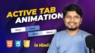 Active Tab Animation | HTML, CSS & JavaScript Tutorial in Hindi | CodeWise