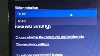 flicker reduction in webcam !! flicker reduction setting in dell laptop camera