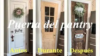 La puerta de mi Pantry update y un letrero original manualidad! Cómo se ve mi cocina 🧑‍🍳