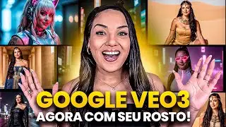 GOOGLE VEO 3 NOVA FUNÇÃO: COMO CRIAR VÍDEOS ABSURDAMENTE REALISTAS COM SEU ROSTO! (Passo a Passo)