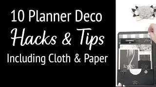 10 Planner Hacks and Tips to Customize Your Luxury Planner Using Deco