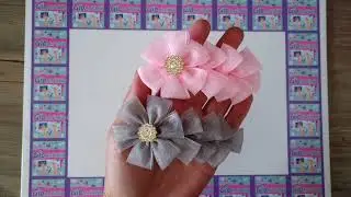 como hacer una flor de listòn para un broche PASO A PASO #diy #tutorial