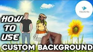 Change Background in Videoscribe Whiteboard Animation| add Custom background image | D tech pro