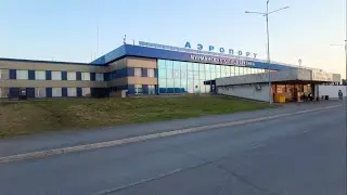 Аэропорт Мурманск и полярный день