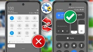 How To Change Control Center Settings HyperOS Xiaomi Redmi 13C(2025)