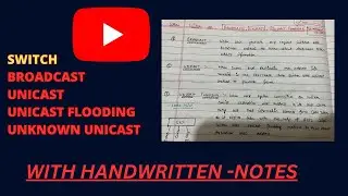 Switch performs Unknown Unicast || Unicast Flooding || Broadcast || Unicast ||CCNA 200-301