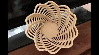 My first fretwork bowl. Cutting process and final result