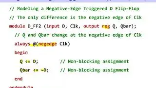 15.1 Modeling Latches and Flip-Flops in Verilog