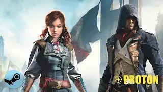 ASSASSIN'S CREED UNITY - LINUX - Gameplay [Steam Play Proton]